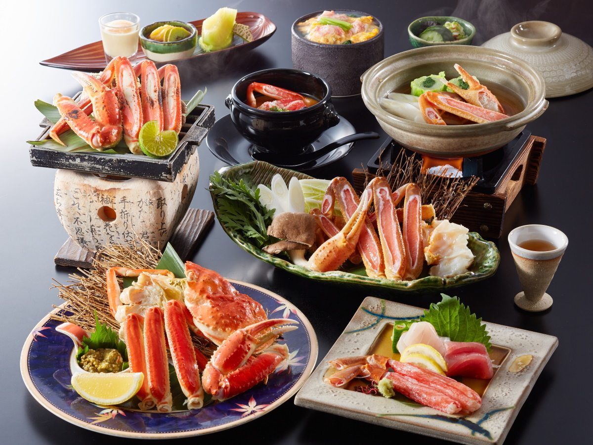 皆生風雅 【お部屋食×特選蟹会席】様々なカニ料理をお部屋にご用意／冬の味覚を存分に堪能＜◎特選蟹会席＞