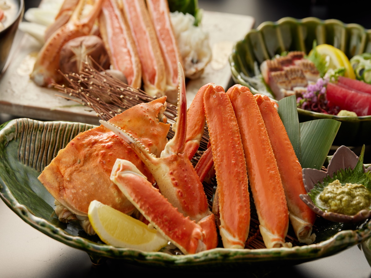 皆生風雅 【夕食のみ×年末年始】早朝出発や朝はゆっくり派の方に＜◎特選蟹会席／広間食＞