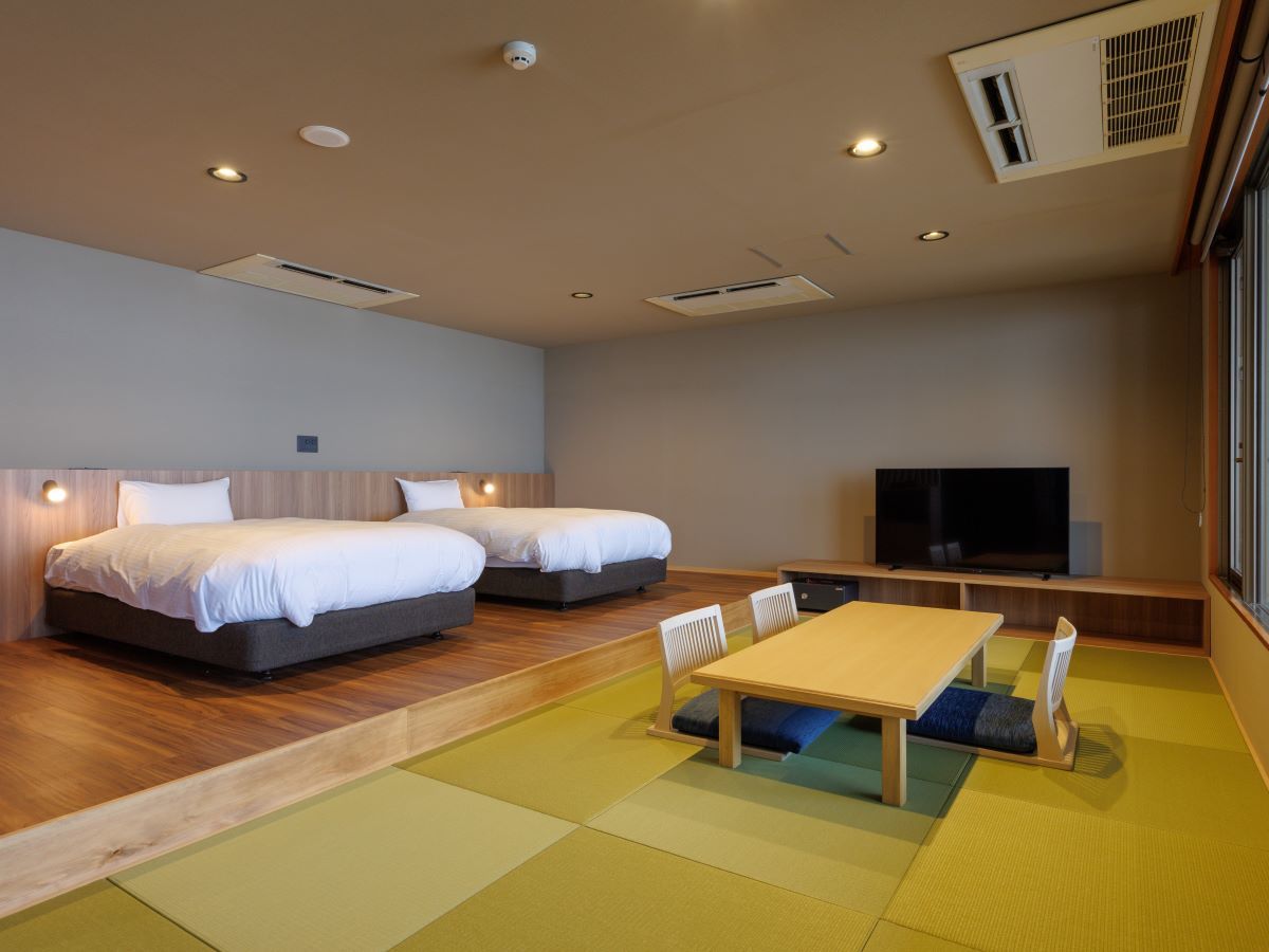 湯喜望　白扇 【展望ジャグジー付き】和洋室ツイン／50㎡（一例）