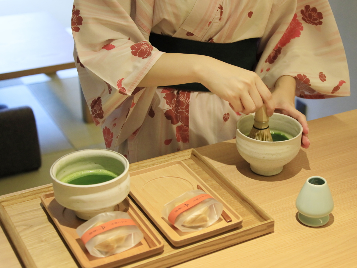 ゆとりろ津和野 【湯室別館】ご自身で点てるお抹茶（一例）
