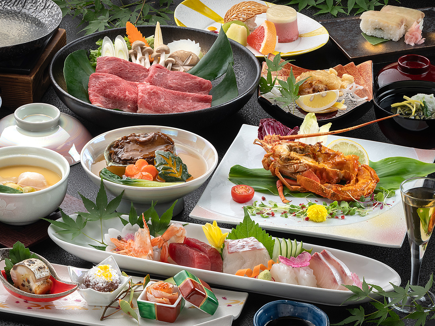 萩本陣 【なごみ会席】憧れの高級食材が大集合！食べきれない美味競演♪