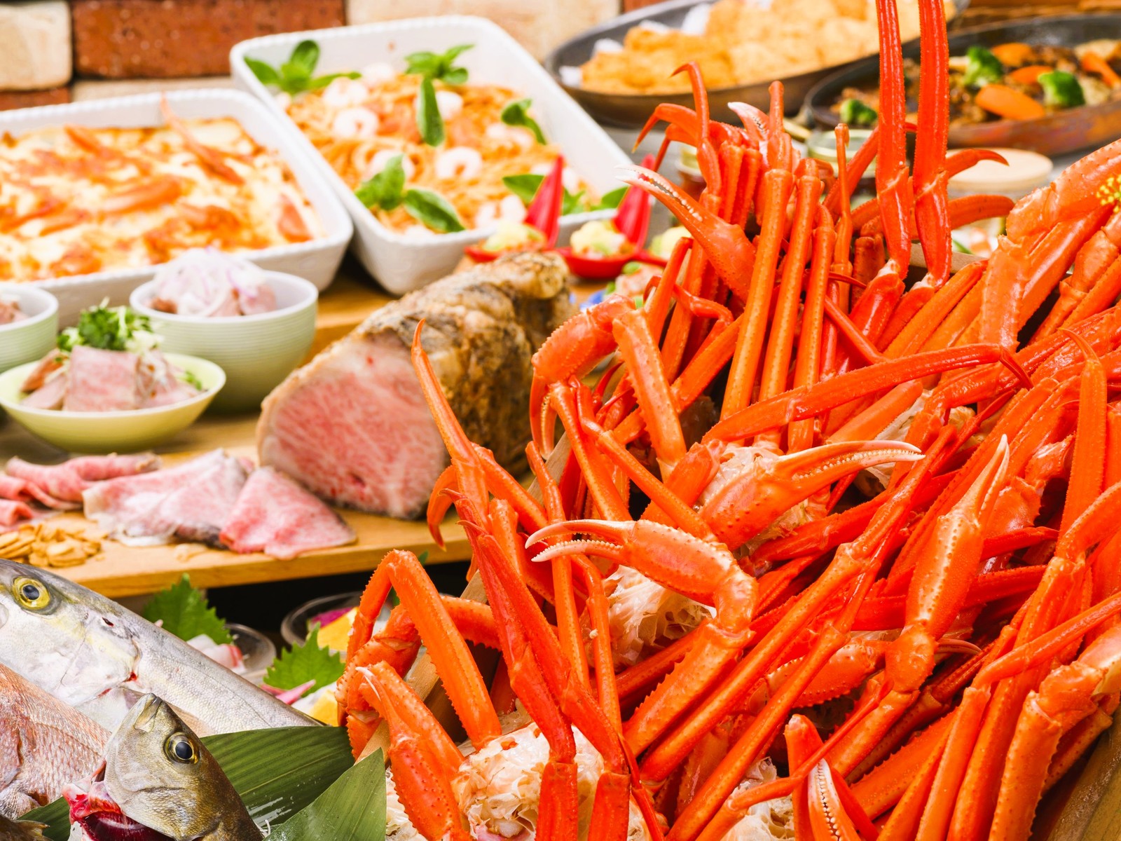 ホテル西長門リゾート 期間限定★プリプリ海鮮を満喫！【エビ・カニ祭り】ごちそうバイキング宿泊プラン