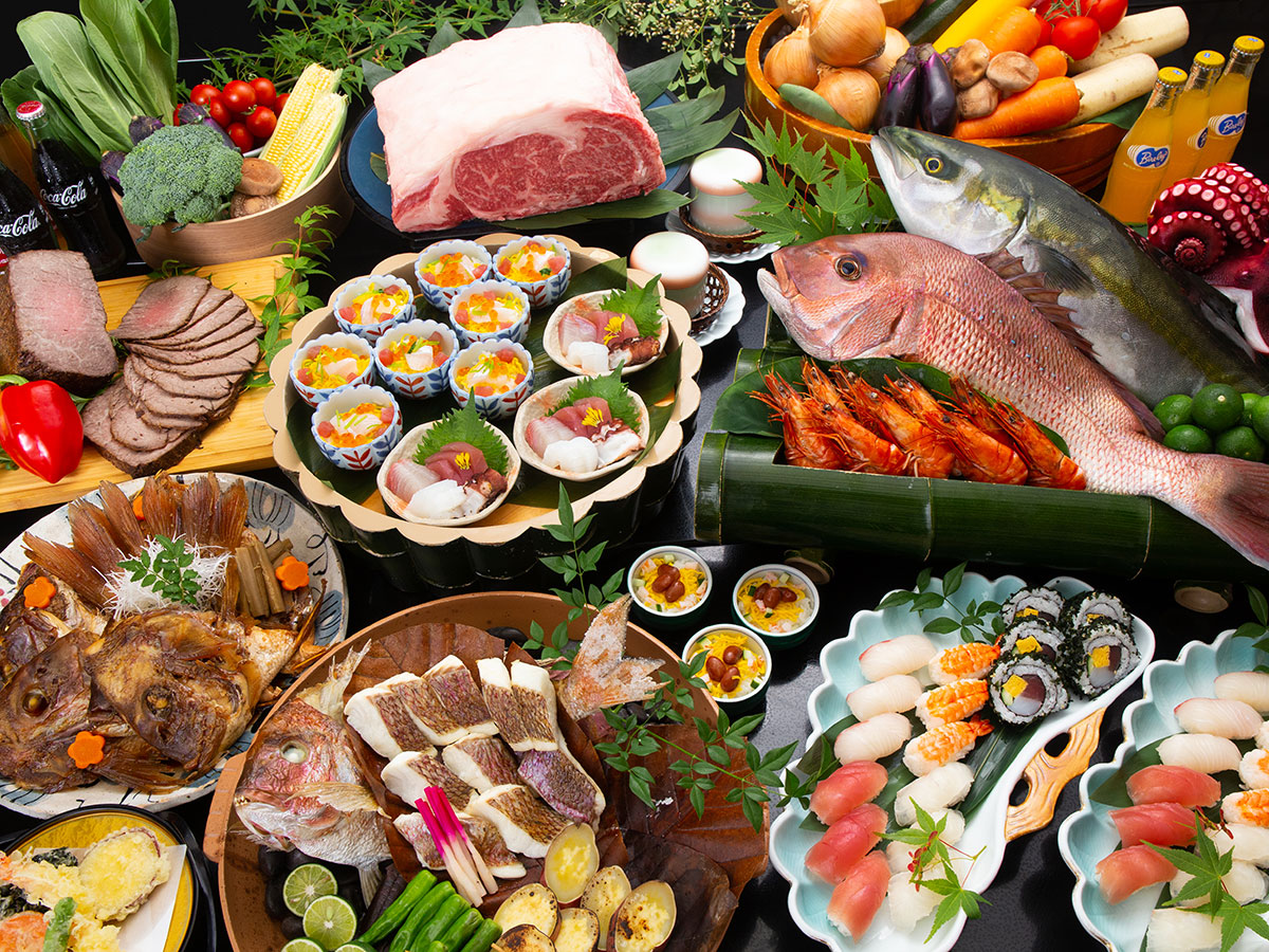 鳴門グランドホテル海月 【徳島鳴門の美味いもの全部☆集合】阿波の幸プレミアムバイキングプラン【ファミリー歓迎♪】