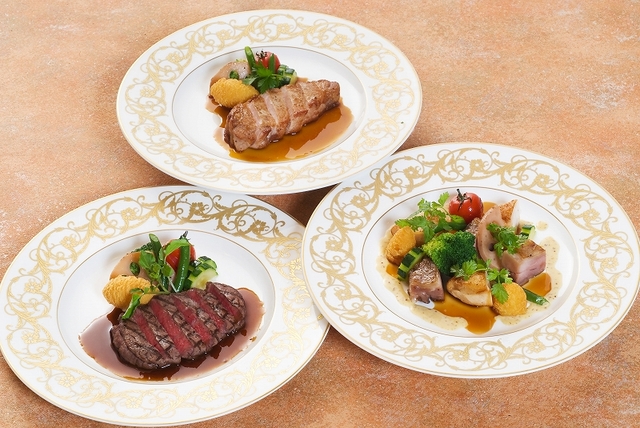 ふなや 【MEAT DISH】メインが選べる和洋折衷ディナープラン～3種のお肉料理をお好みに合わせてセレクト～