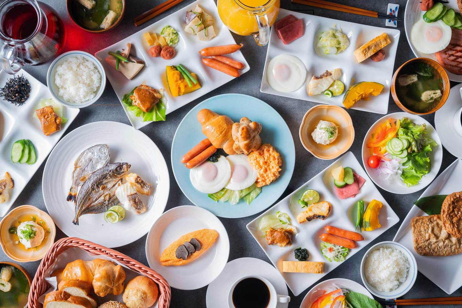 ホテル古湧園　遥 朝ごはんも瀬戸内食材を楽しみたい！人気のプレミアムモーニングで1日元気に♪【朝食のみ】