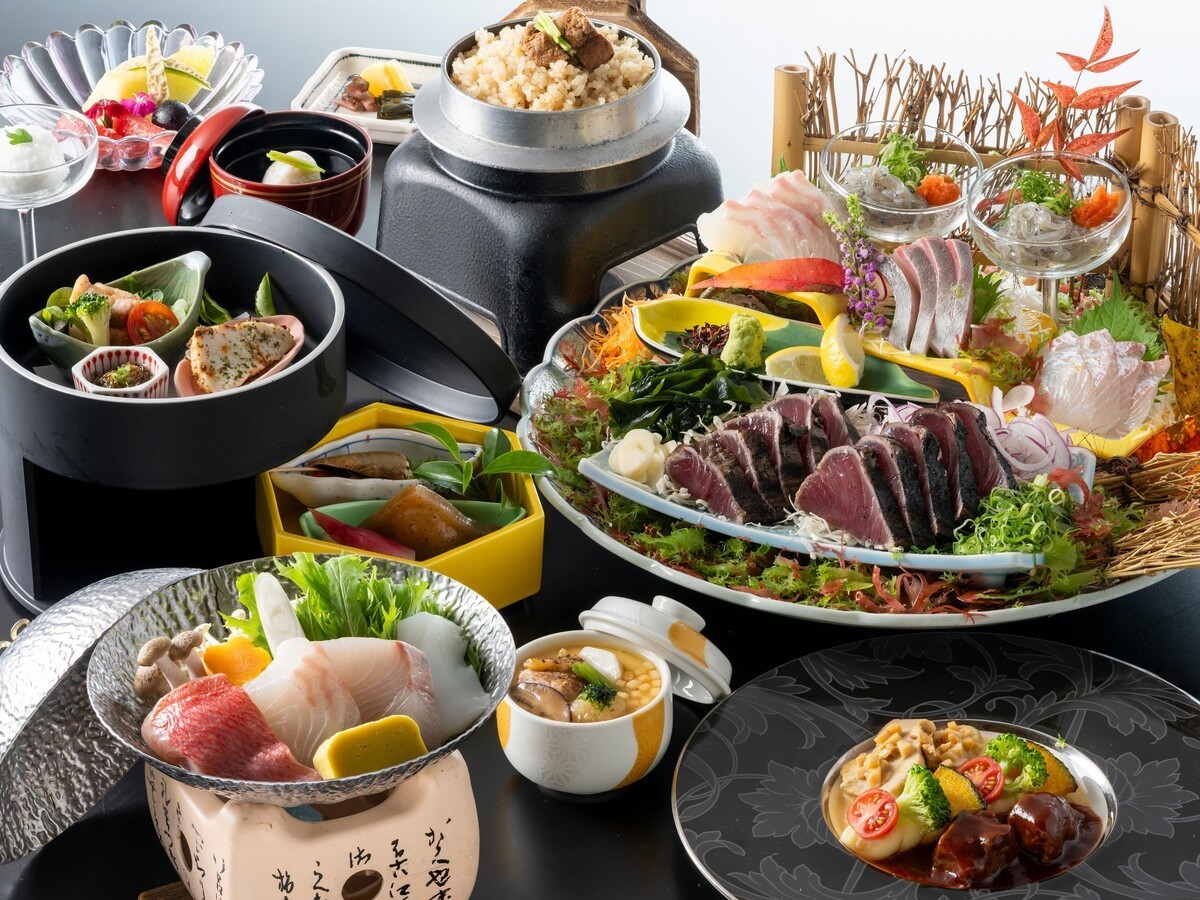 城西館 【旬彩物語／雪見コース】タタキに洋食シェフの逸品も！旬の地場食材と土佐の味覚を堪能