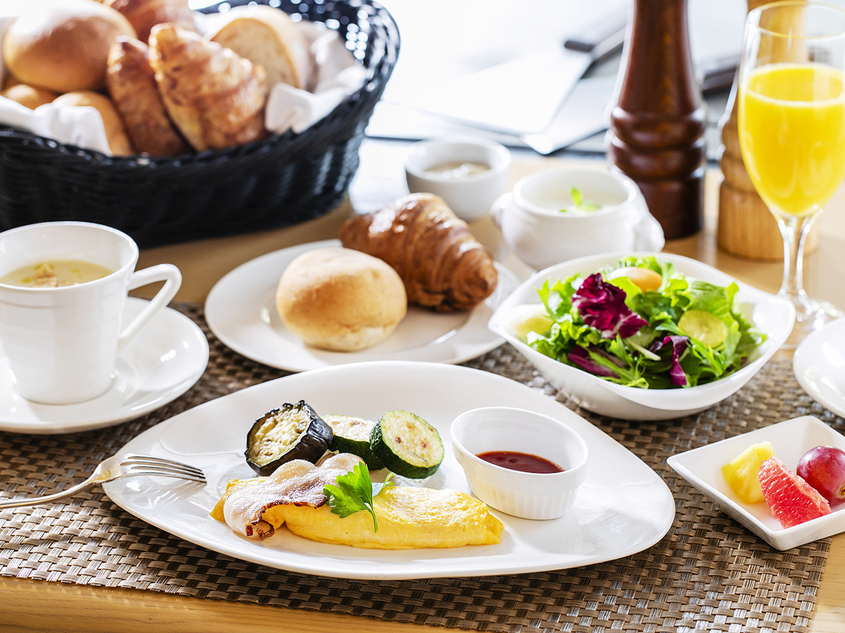 ガーデンテラス福岡 ホテル＆リゾート 【選べる朝食】＜和or洋or季節の朝食＞野菜ソムリエの新鮮朝ごはん。目覚めのスパークリングワインと共に