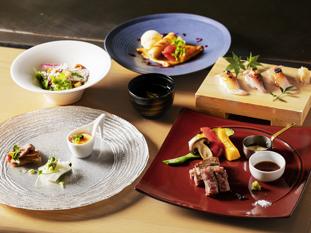 ガーデンテラス福岡 ホテル＆リゾート 【2食付】＜鉄板焼ディナー／17:30スタート＞ 目の前で繰り広げられる、シェフの鉄板パフォーマンス