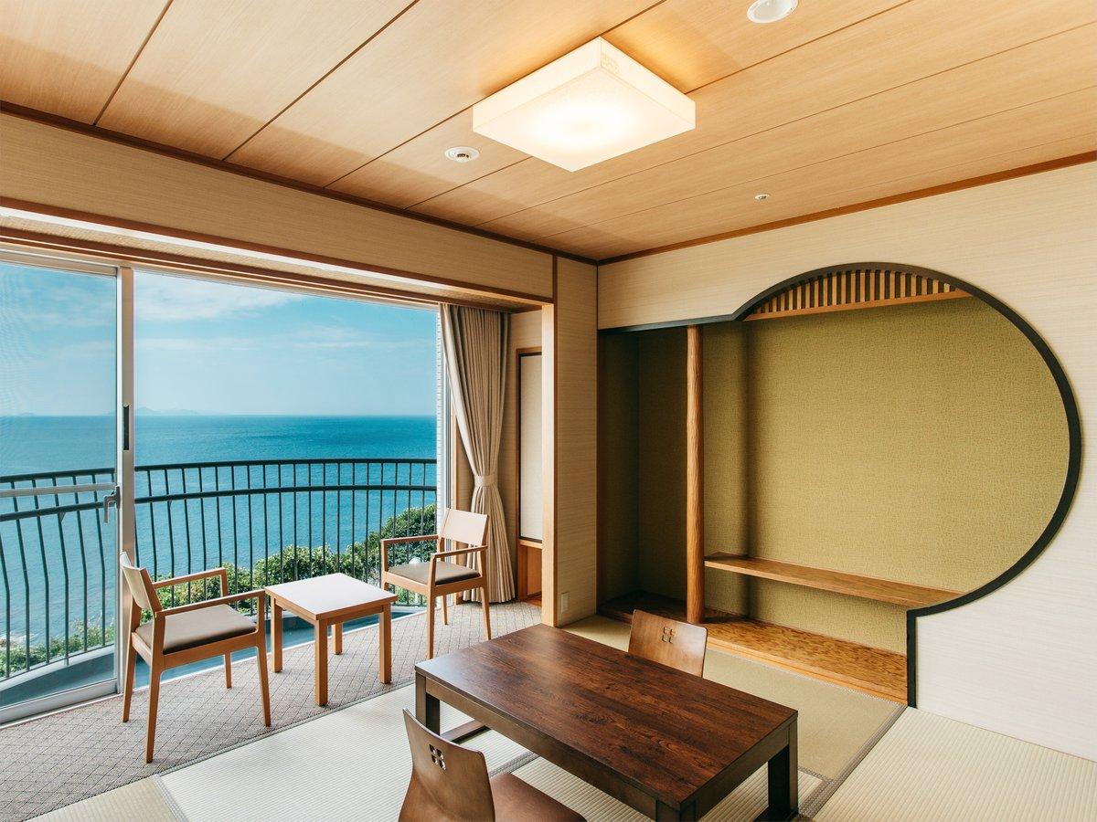 亀の井ホテル　玄界灘 【和室８畳】落ち着いた趣の和室8畳の客室です。