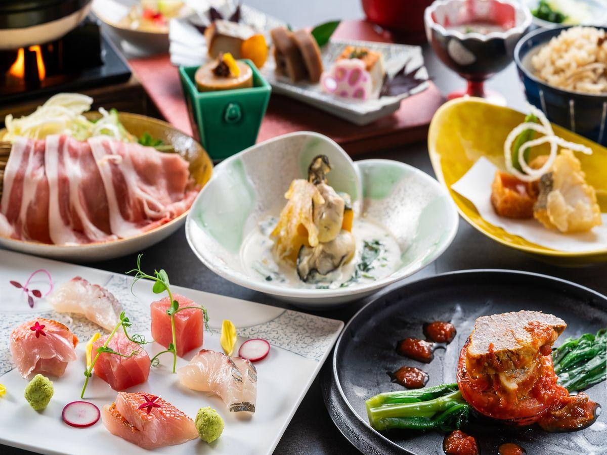 亀の井ホテル　玄界灘 ＜早期割28＞【土地の恵み会席】季節の食材でご用意する彩り鮮やか満足会席