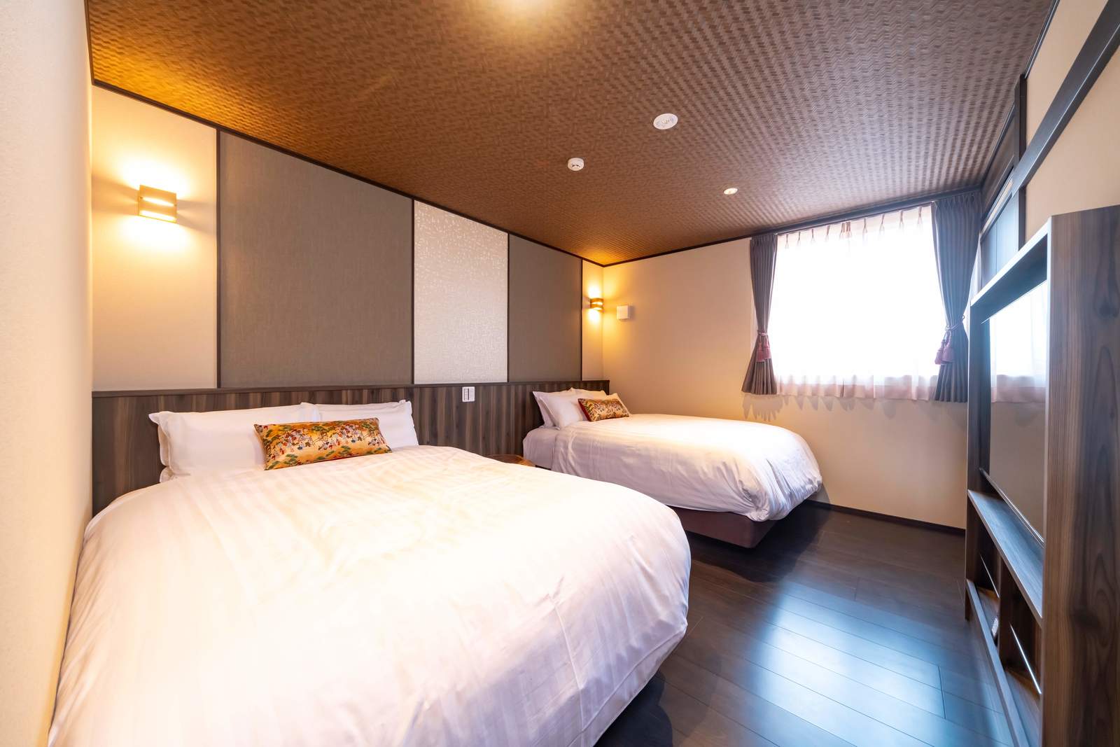 史跡旅館　花月　大正館 【半露天風呂＋スチームサウナA】ベッドルーム