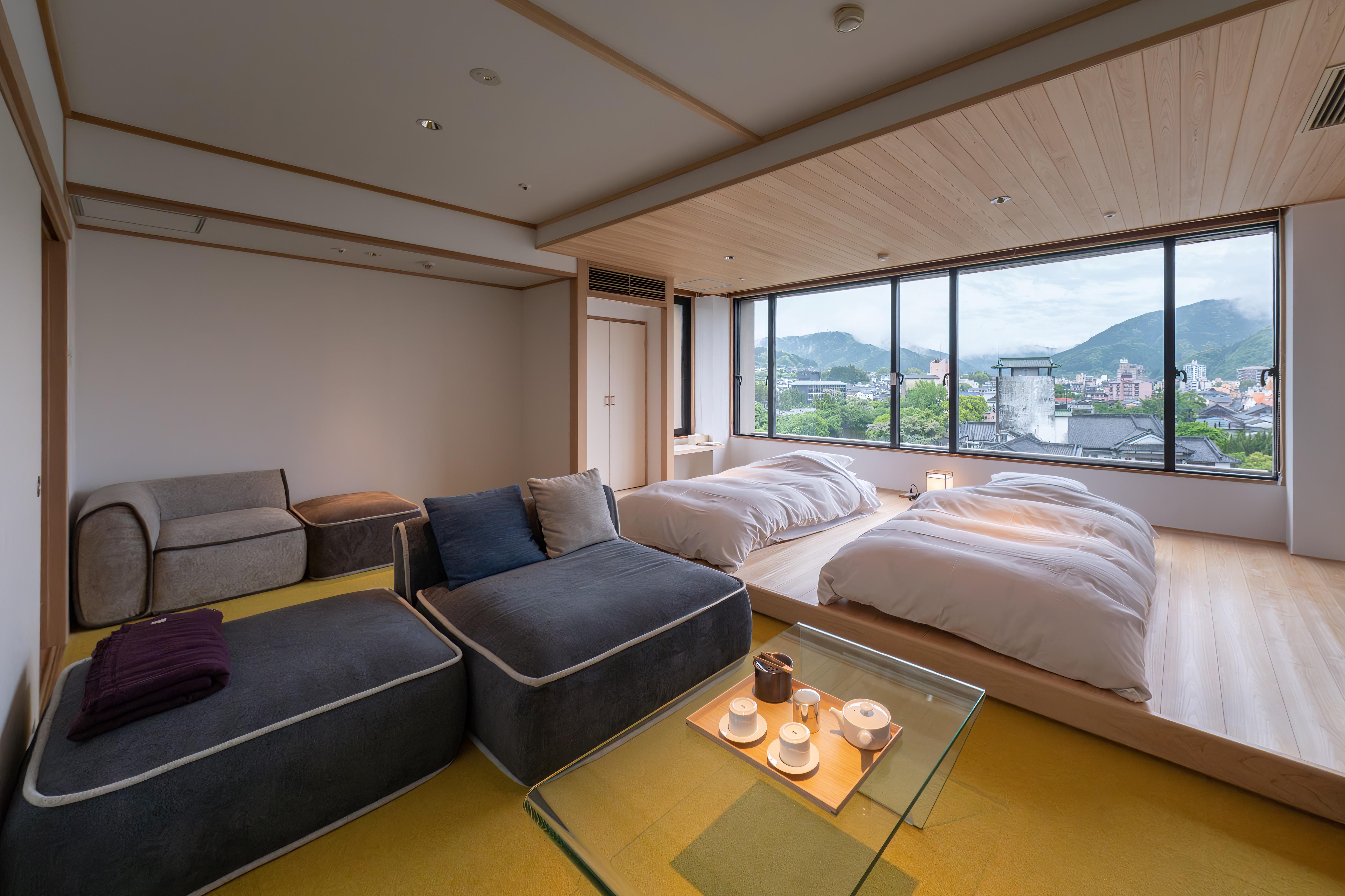 和多屋別荘 タワー館7F「和モダンルーム」(低床マットレスベッド/洗濯乾燥機/禁煙/定員2名)