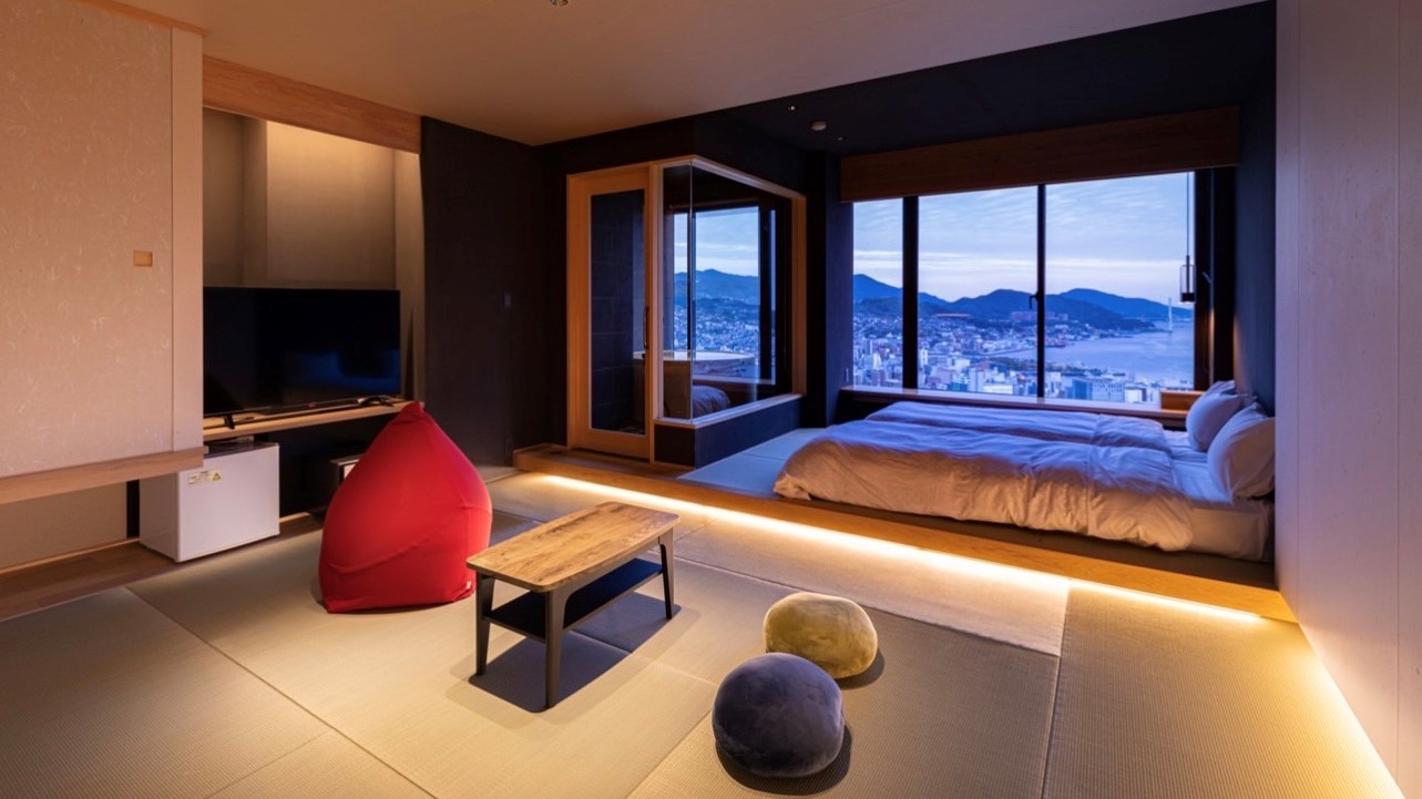 ホテル長崎 絶景風呂付きモダン和洋室