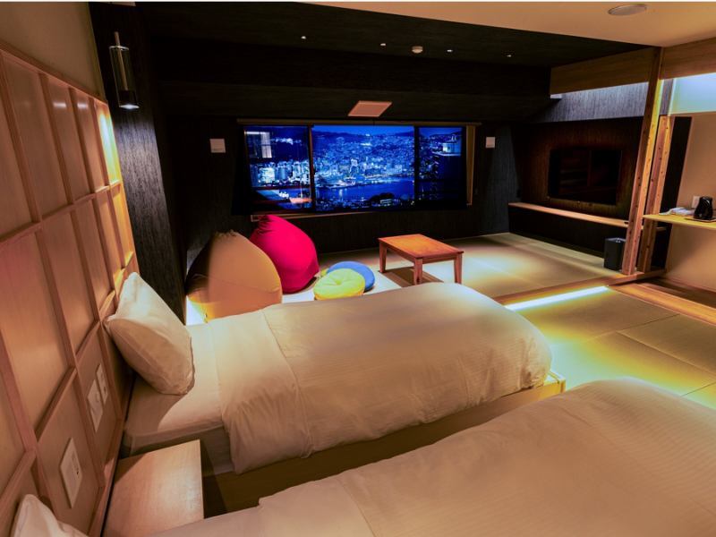 長崎スカイホテル 夜景側和洋室