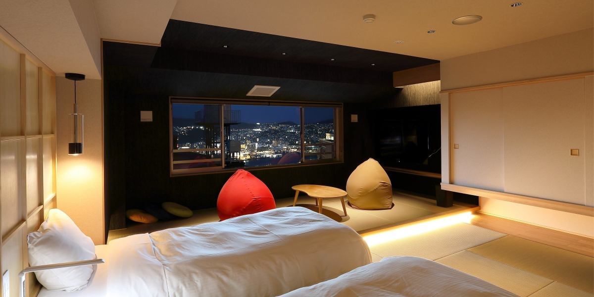 長崎スカイホテル 夜景側和洋室（バリアフリー）
