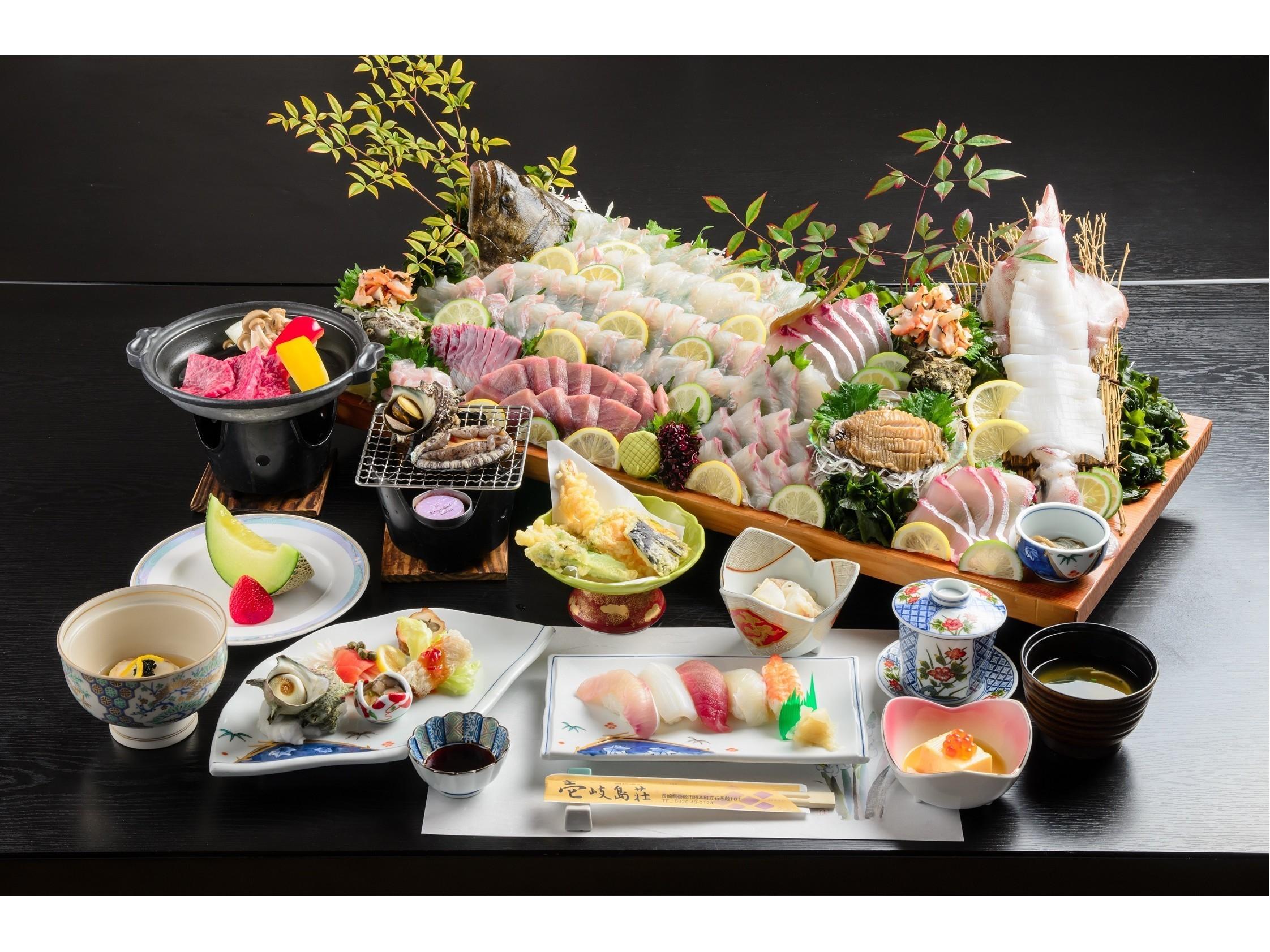 国民宿舎　壱岐島荘 【プレミアムプラン大漁】満足度＆リピーター率　NO.1プラン「壱州盛」