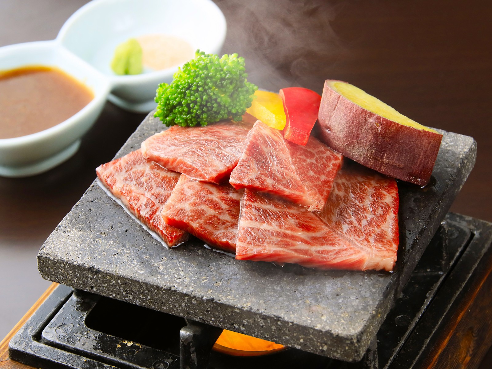 ゆとりろ山鹿 【最上級会席●】黒毛和牛・阿蘇あか牛丼・天草車海老など、熊本自慢の味覚を堪能
