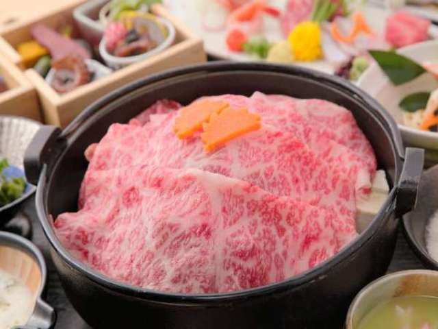 別邸蘇庵 【スタンダード】人気No．1　プレミアム黒毛和牛の「和王」のすき焼き＜夕朝食付＞