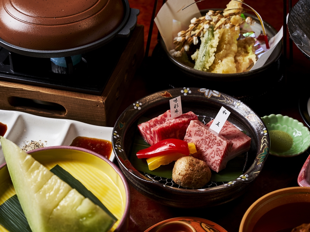 司ロイヤルホテル くまもと県産和王と味彩牛を食べ比べ　肥後会席プラン【夕朝食付き】