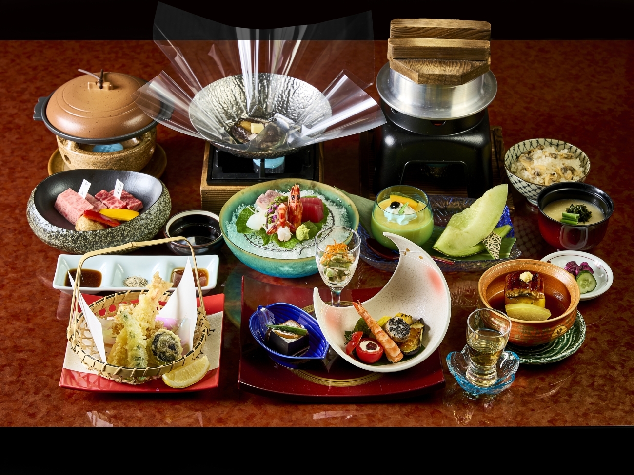 司ロイヤルホテル くまもと県産和王と味彩牛を食べ比べ　肥後会席プラン【夕朝食付き】