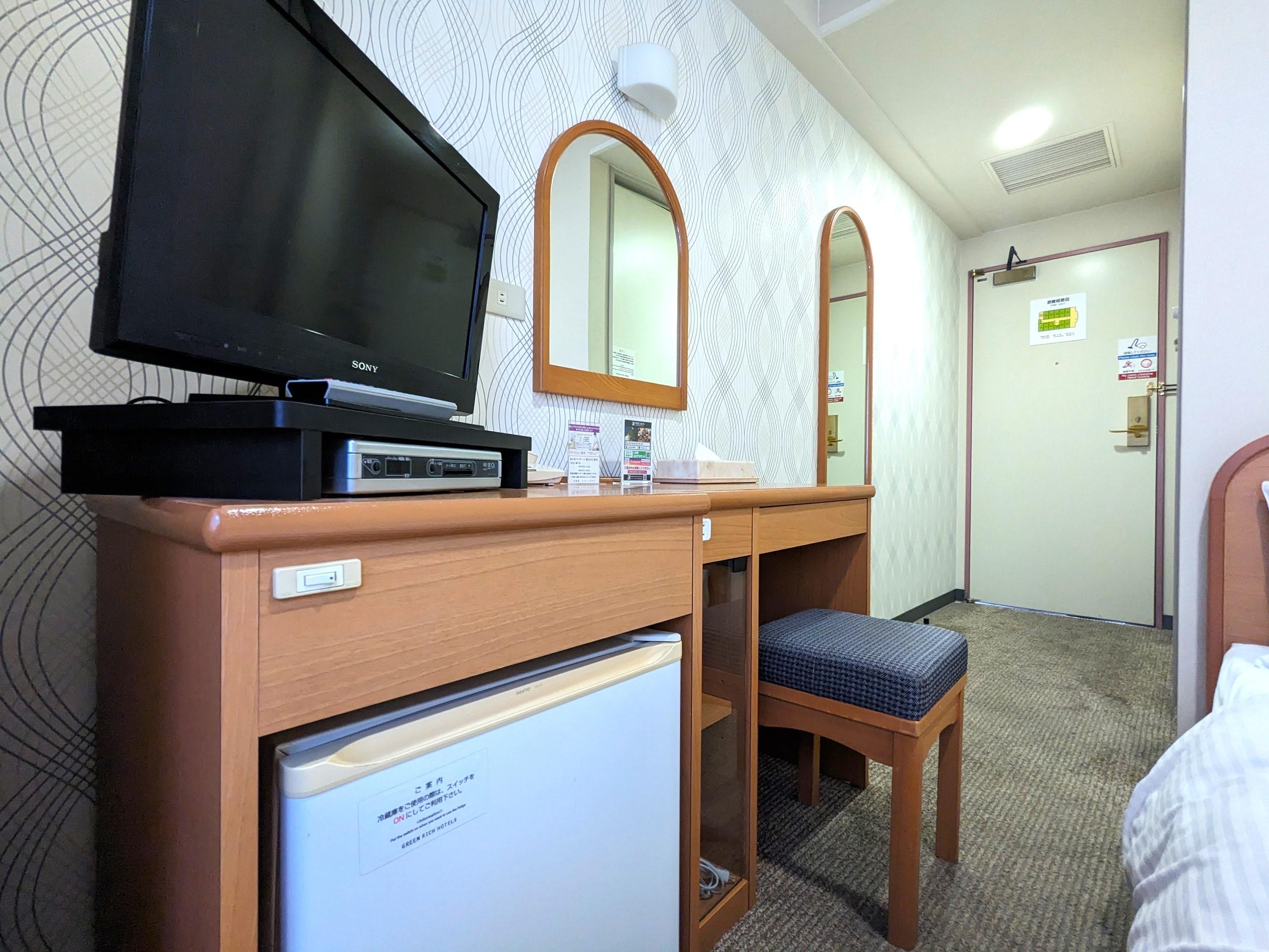 ジーアールホテル水道町 シングル/セミダブルルーム■12.0m²■ベッドサイズ：120cmセミダブル