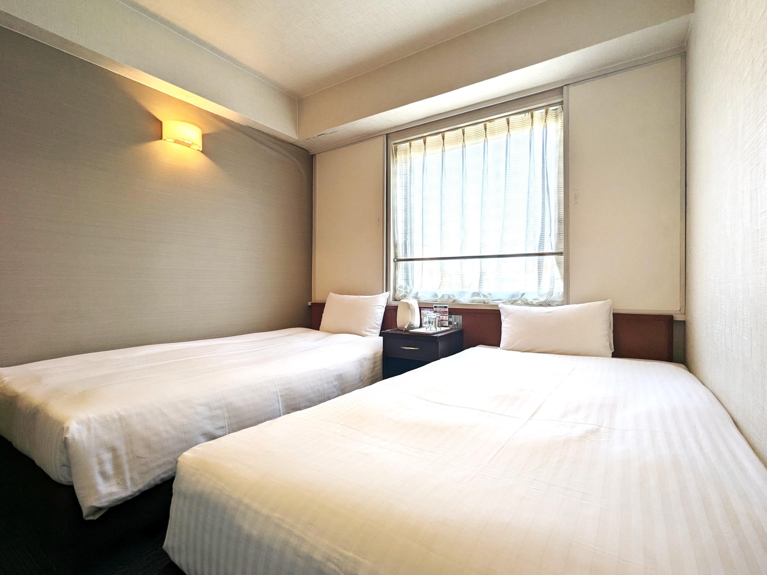 ジーアールホテル銀座通 ツイン■部屋面積：16.0m² 　■ベッドサイズ：110cm10×２台