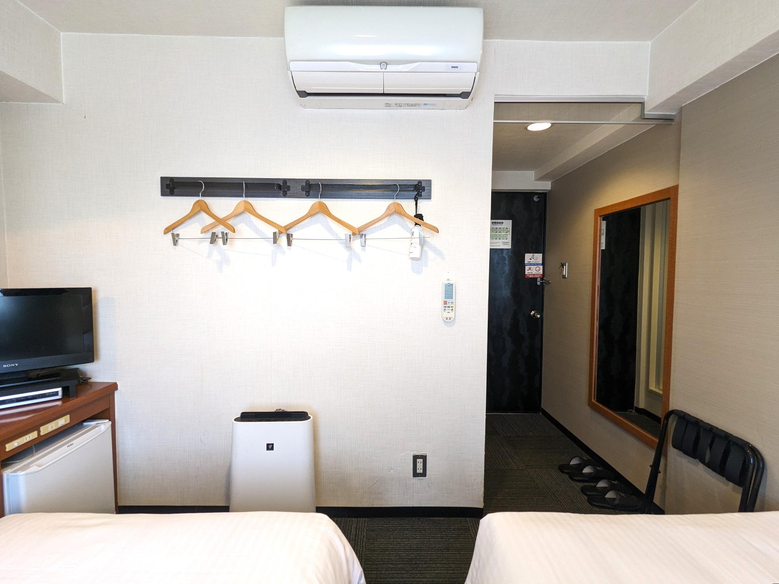 ジーアールホテル銀座通 ツイン■部屋面積：16.0m² 　■ベッドサイズ：110cm10×２台