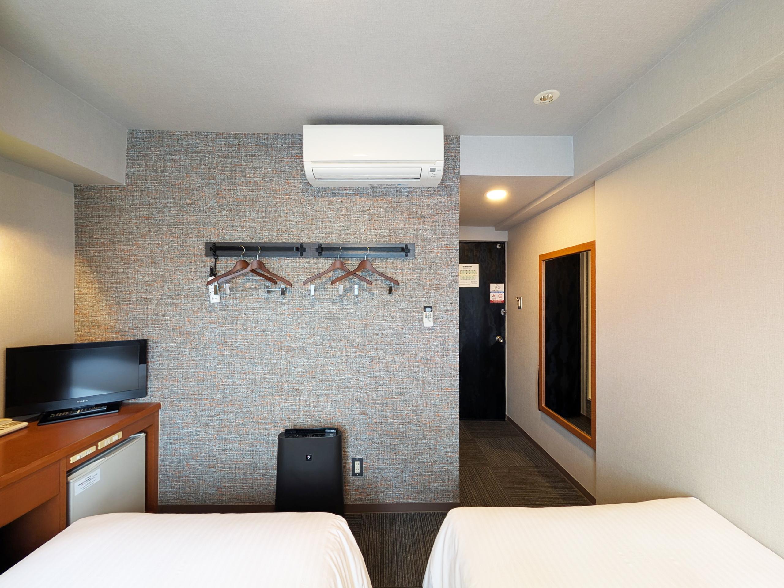 ジーアールホテル銀座通 ツイン■部屋面積：16.0m² 　■ベッドサイズ：110cm10×２台
