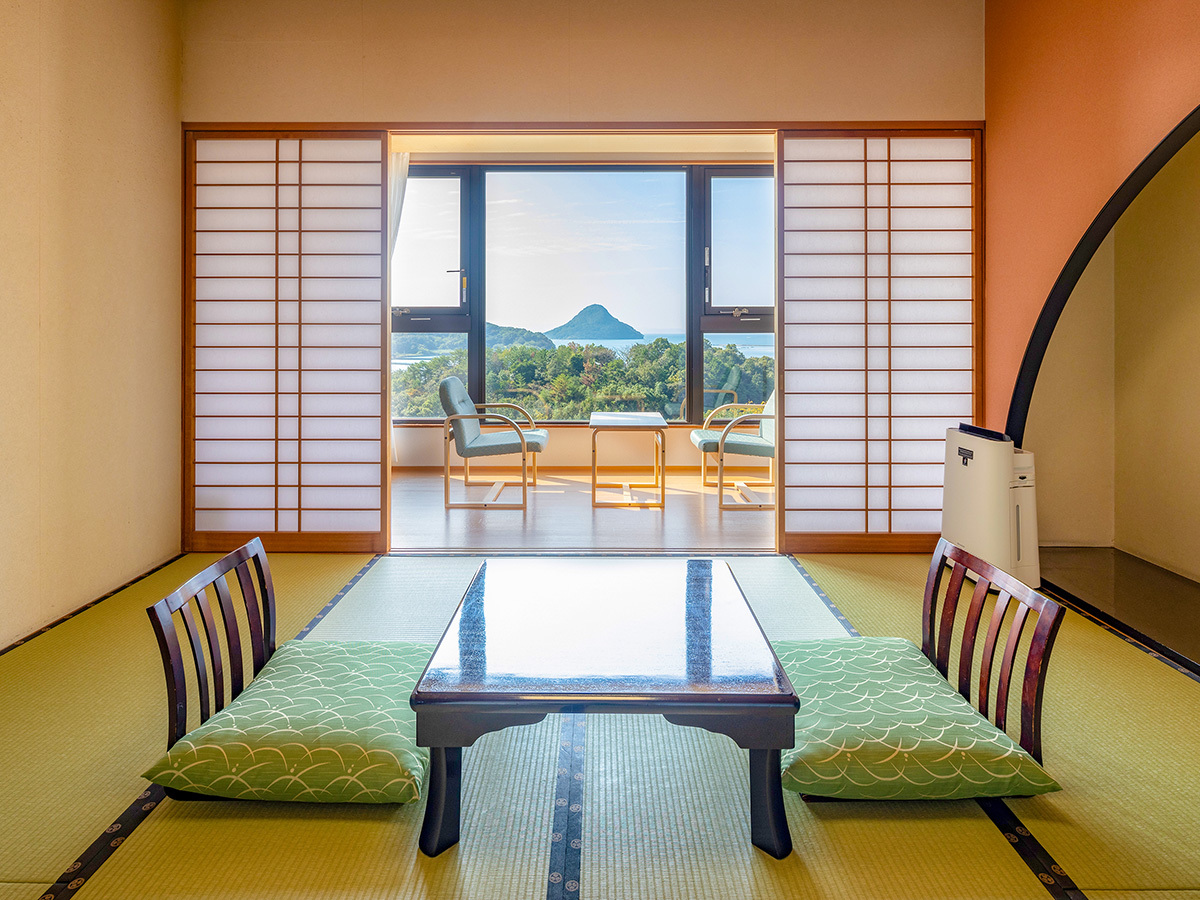 大江戸温泉物語 天草ホテル亀屋 【禁煙】スーペリア和室8畳内風呂あり(海側)※イメージ