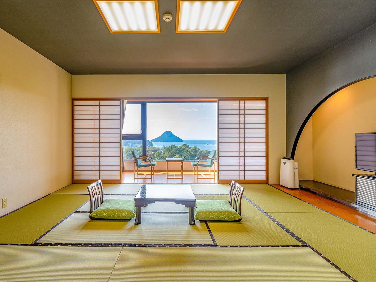 大江戸温泉物語 天草ホテル亀屋 【禁煙】スーペリア和室12畳内風呂あり(海側)※イメージ