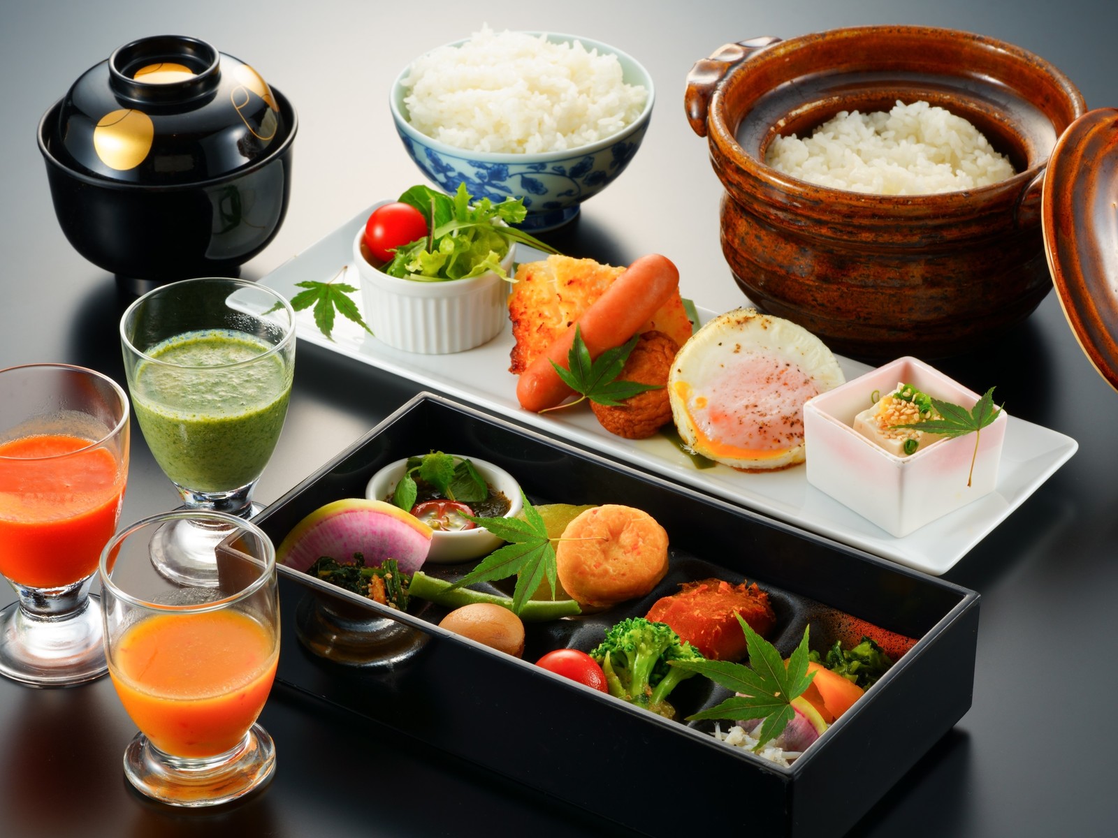 別府風雅 【朝食付き】22時までチェックインOK／大分県産食材に拘った朝食をご用意＜朝食のみ＞