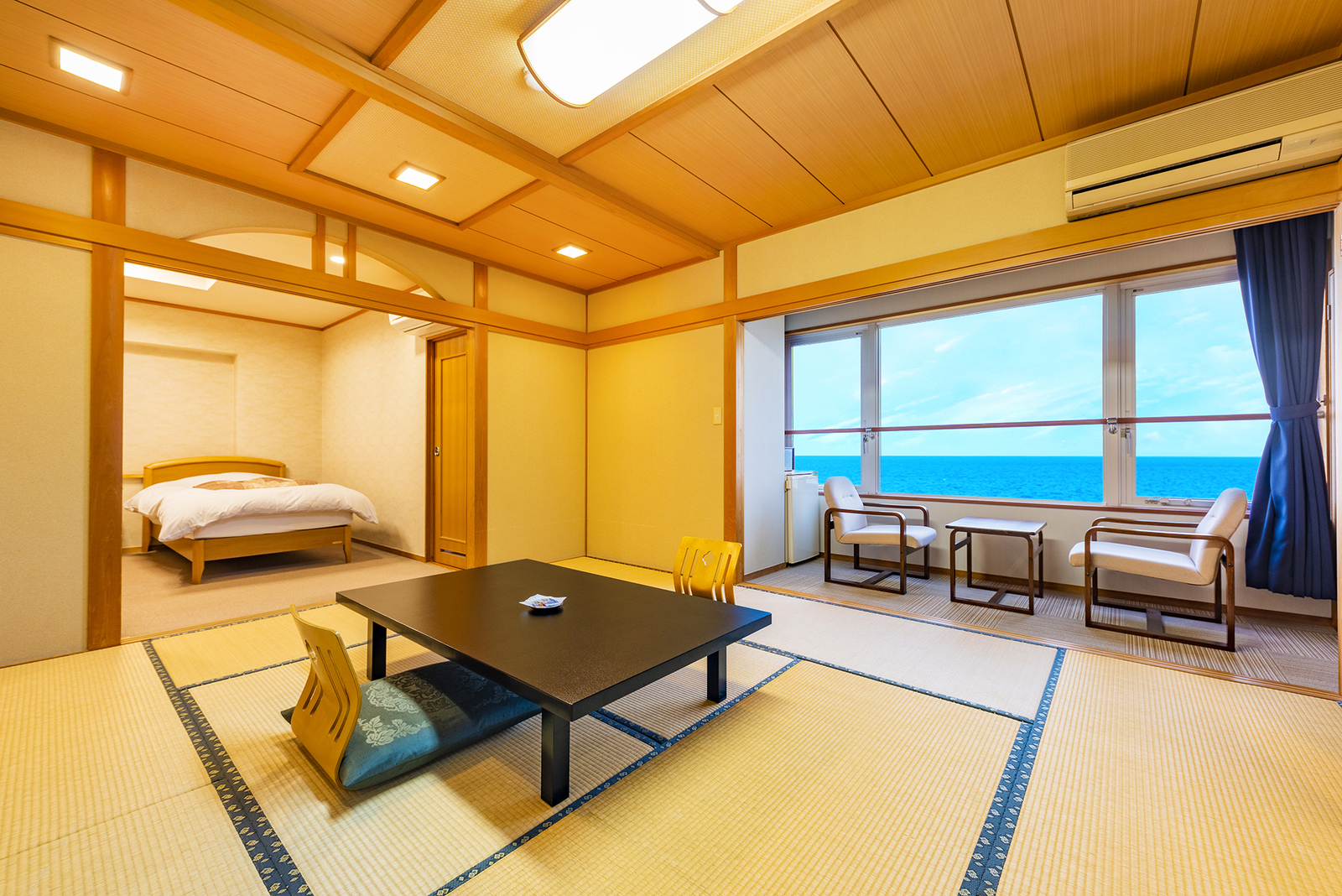 海乃ホテル はじめ(旧 海薫る宿ホテルニュー松実) 半露天風呂付和洋室