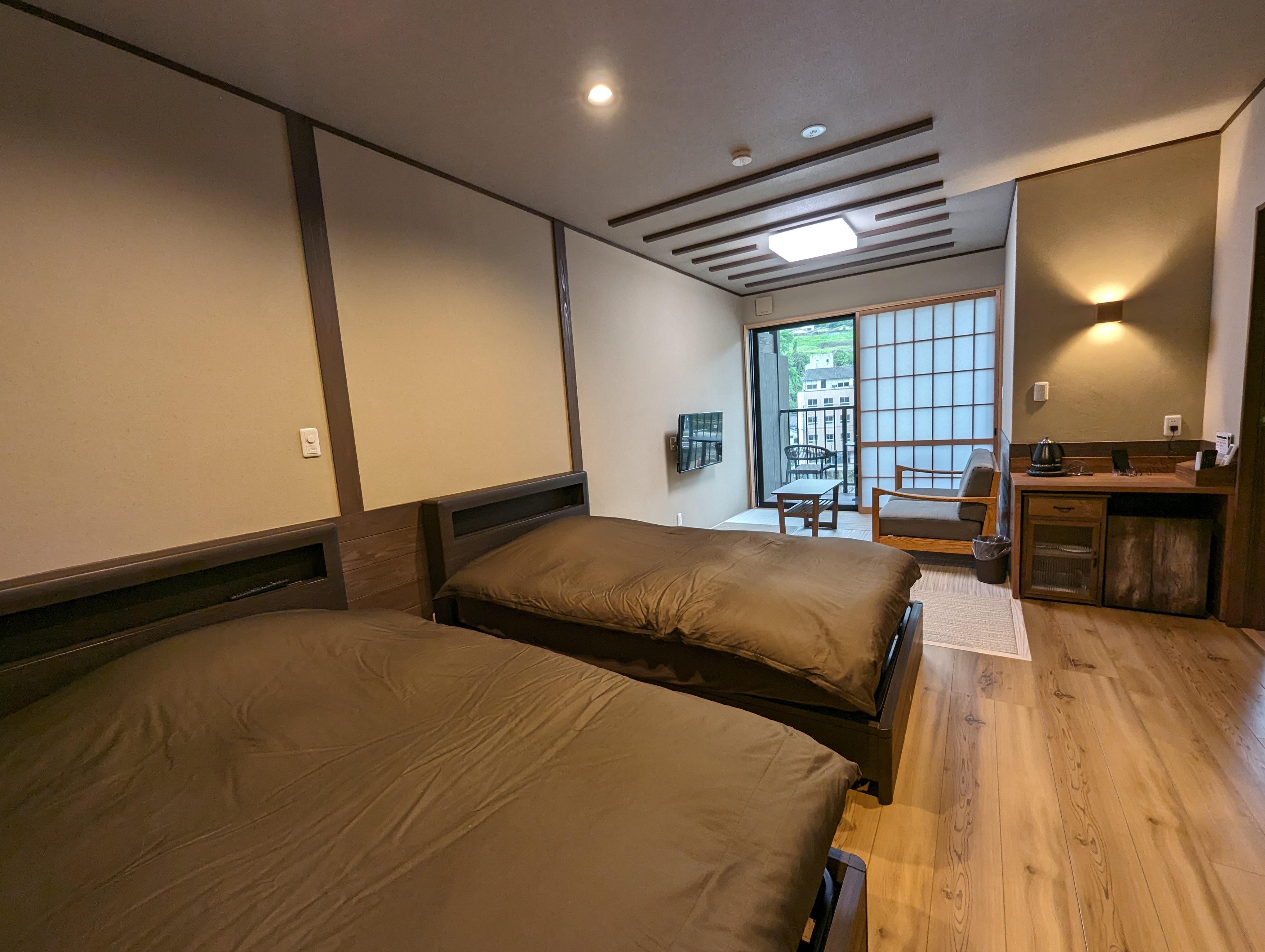 ryokan 天龍 502／温泉付和洋室ツイン（電動ベッド）