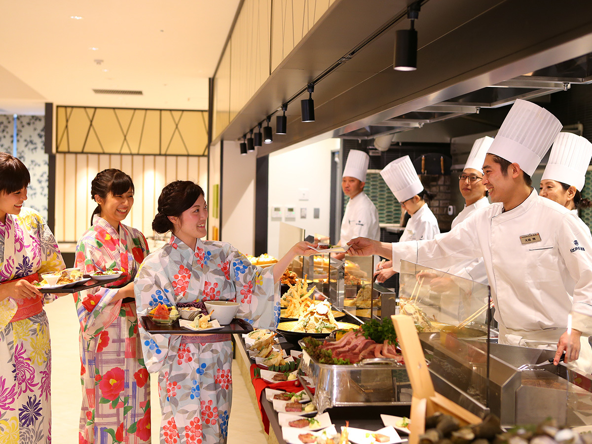 大江戸温泉物語 別府清風 【特定日】【1泊2食付】オーシャンビュー天空温泉 基本バイキングプラン