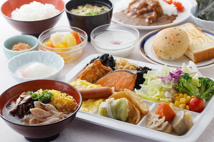 鹿児島ワシントンホテルプラザ 朝食　盛り付け例
