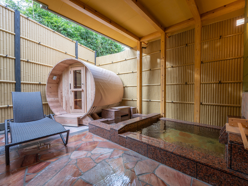 霧島美人の湯　優湯庵 【2階建て離れ/楽】＜ツイン/禁煙＞露天風呂・バレルサウナ