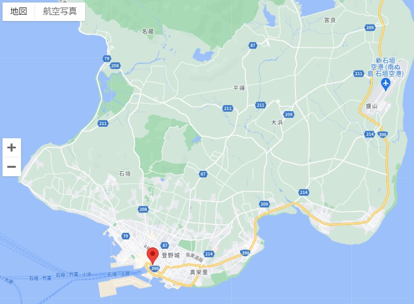 The BREAKFAST HOTEL PORTO石垣島 地図