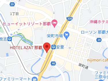 ホテルアザット那覇 地図