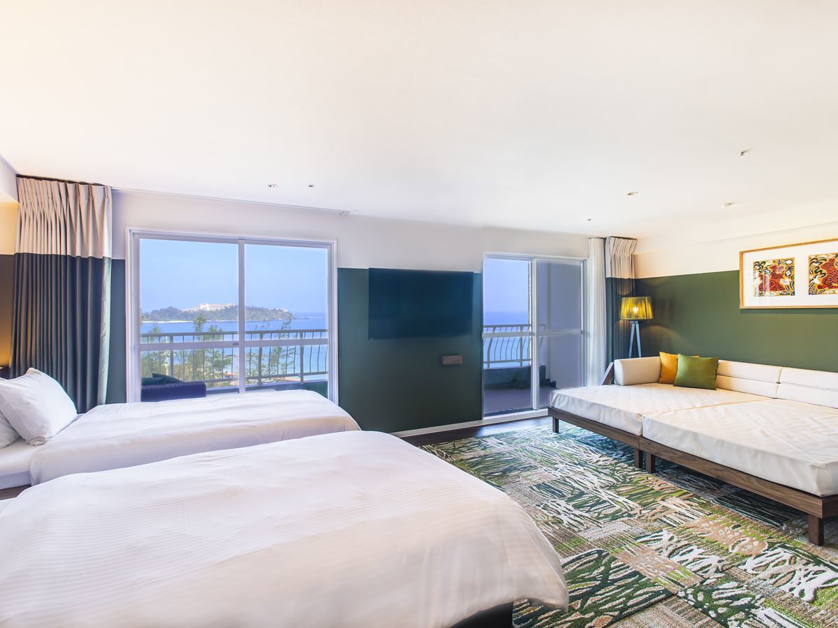 TWIN – LINE HOTEL YANBARU OKINAWA JAPAN 【デラックスルーム／４４．０３㎡】２～６名